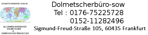 ALLGEMEIN VEREIDIGTER DOLMETSCHER UND ERMÄCHTIGTER ÜBERSETZER